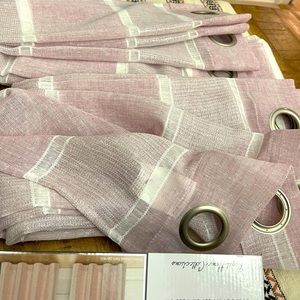 Light pink purple curtains